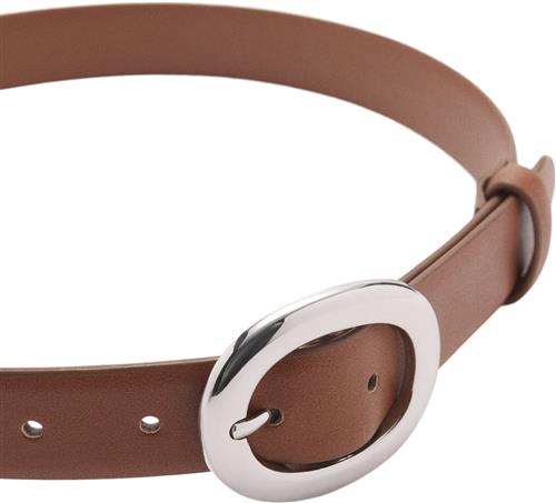 Se MANGO Rounded Buckle Belt L - Bælter hos Magasin ved Magasin