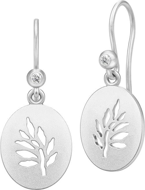 Julie Sandlau Tree of Life Signet Earrings One Size - Ørehænger Træ hos Magasin