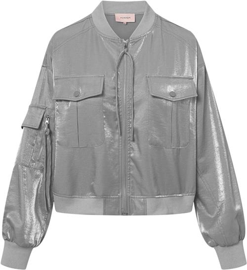 HUNKØN Patrice Jacket Kvinde Silver Overgangsjakker Str XS - hos Magasin