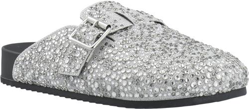 Bianco Sand Mule Simili Stones #P Kvinde Silver Slip-ins Str 41 - hos Magasin