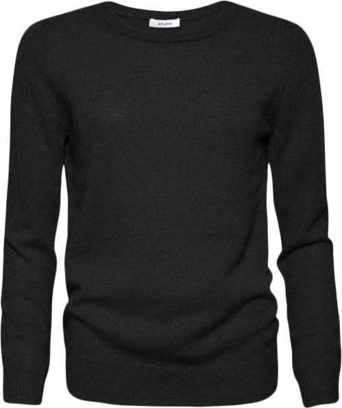 SPARKZ Copenhagen Pure Cashmere Oneck Pullover Kvinde Black Sweaters Str S Cashmere - hos Magasin