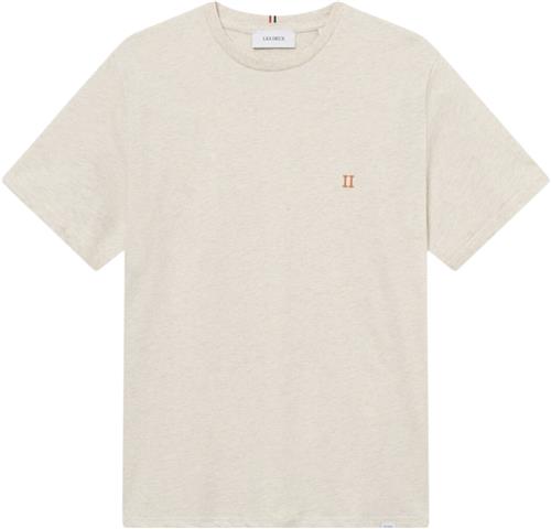 Les Deux Nørregaard Tshirt - Seasonal Mand Ivory Melange Kortærmede T-shirts Str M - hos Magasin