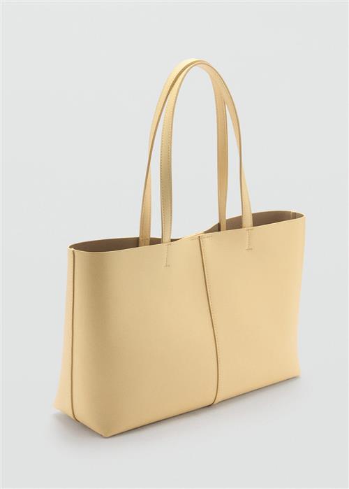 Se MANGO Leathereffect Shopper bag U - Skuldertasker Læder hos Magasin ved Magasin