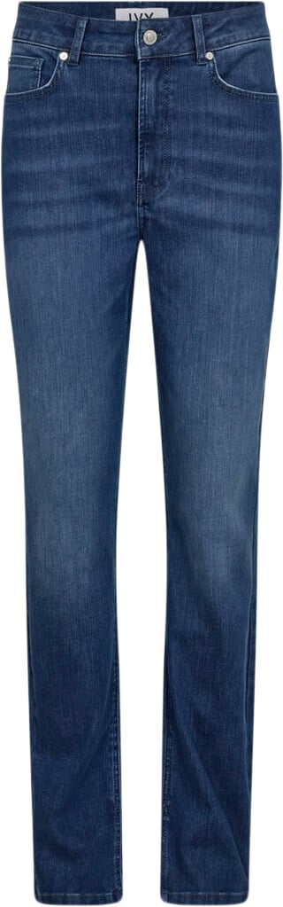 IVY Copenhagen Ivylulu Jeans Split Wash Tenerife Kvinde Denim Blue Skinny Jeans Str 26 / 32 - hos Magasin