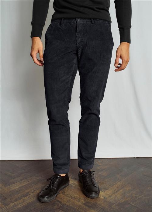 Se Bruun & Stengade BS Kenn Regular Fit Chinos Mand Navy Chinos Str W36 / L34 - hos Magasin ved Magasin