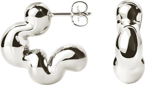 Camille Brinch Jewellery Cloudy Puffer Hoops Sold as a pair - Creoler hos Magasin