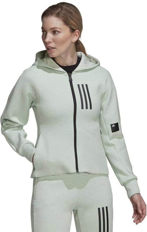 Se adidas Mission Victory Slim Fit Fullzip Hættetrøje S - Hættetrøjer & Sweatshirts hos Magasin ved Magasin