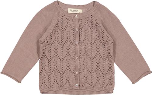 Se MarMar Copenhagen Totti Str 4M/62 - Dusty Mauve Cardigans hos Magasin ved Magasin