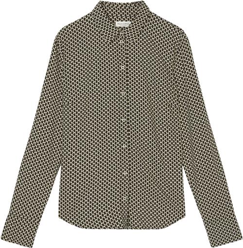 Se Marc O’Polo Blouse, Casual fit, Kent Collar, lo Kvinde Multi Langærmede Skjorter Str 36 - hos Magasin ved Magasin