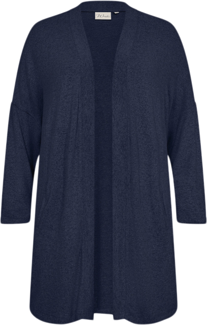 Se Wasabiconcept Wasimone 3 Kvinde 96799 Blue Iris Melange Cardigans Str 42/44 - Polyester hos Magasin ved Magasin