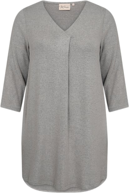 Wasabiconcept Wasimone 5 Kvinde 99470 Med. Grey Melange Tunikaer Str 46/46 - Polyester hos Magasin