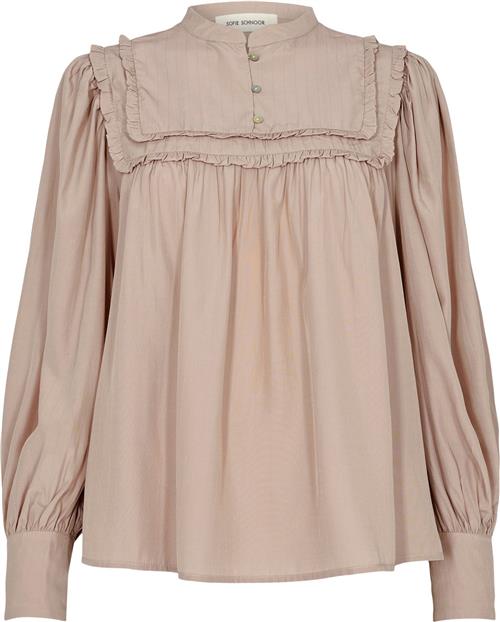 Sofie Schnoor Blouse Kvinde Light Rose Langærmede Bluser Str XS - hos Magasin