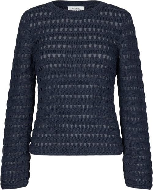 Modström Kolbymd Oneck Kvinde Blå Sweaters Str L - hos Magasin