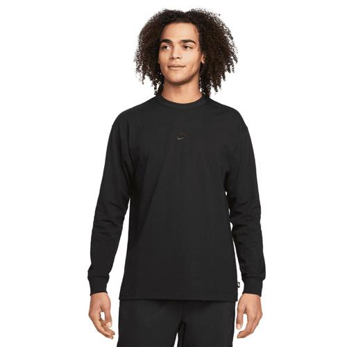 Nike Nike Sportswear Premium Essent Mand Black/black Kortærmede T-shirts Str XL - Bomuld hos Magasin