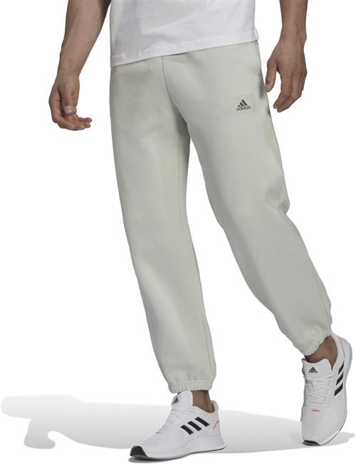 Se adidas Essentials Feelvivid Cotton Fleece aight Leg Joggingbukser S - Træningsbukser Bomuld hos Magasin ved Magasin