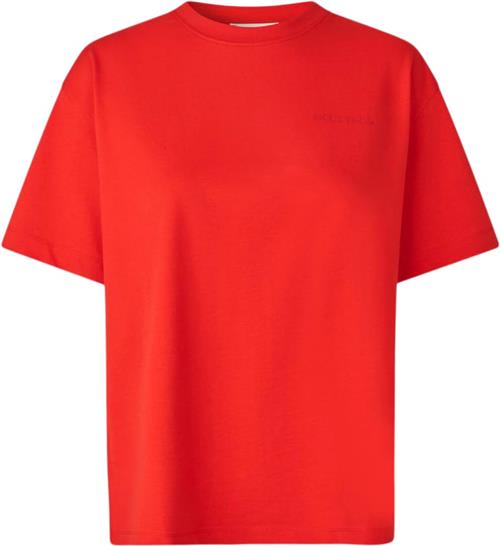 Modström Takodamd Tshirt Kvinde Flame Scarlet Kortærmede T-shirts Str S - hos Magasin