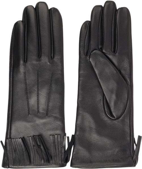 Lovelies Pordenone Leather Gloves W/ Fringes AND Cashmere Lining M - Handsker hos Magasin