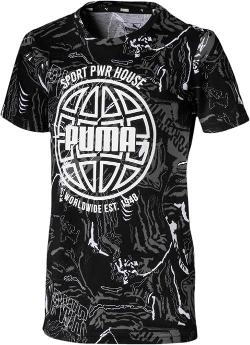 Se Puma Alpha AOP Tee 104 - T-shirts Bomuld hos Magasin ved Magasin