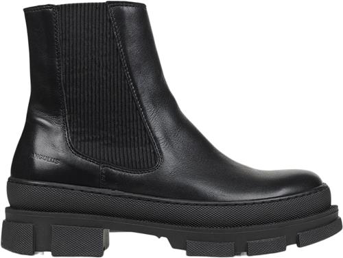 Se ANGULUS Chelsea Støvle med Uldfoer Kvinde 1604/019 Black/black Chelsea Boots Str 42 - hos Magasin ved Magasin