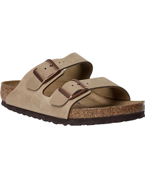 Birkenstock Arizona SFB Leoi Tabacco Brown Kvinde Brown Flade Sandaler Str 39 - hos Magasin