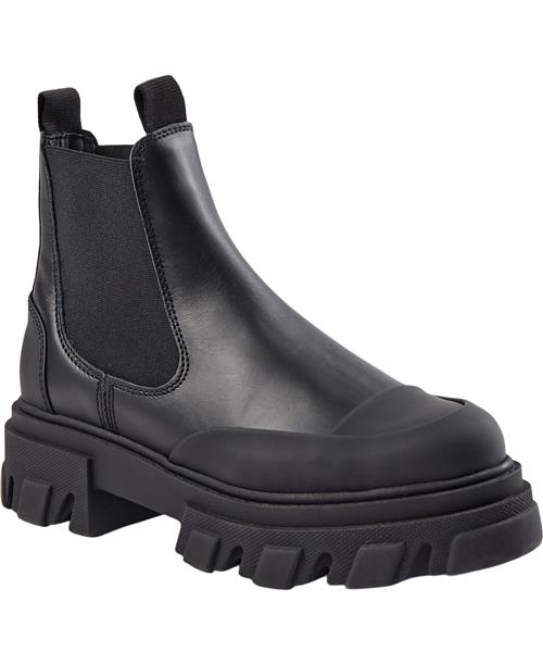 Ganni Low Chelsea Boot Black Stitch Kvinde Black Chelsea Boots Str 39 - hos Magasin