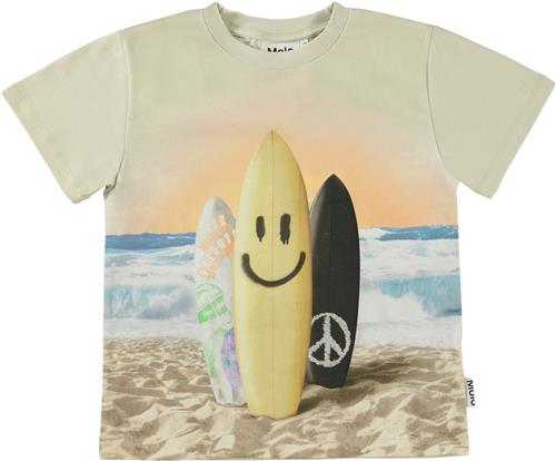 Se Molo Rame Str 8 år / 128 cm - Surfboard Smile Kortærmede T-shirts hos Magasin ved Magasin