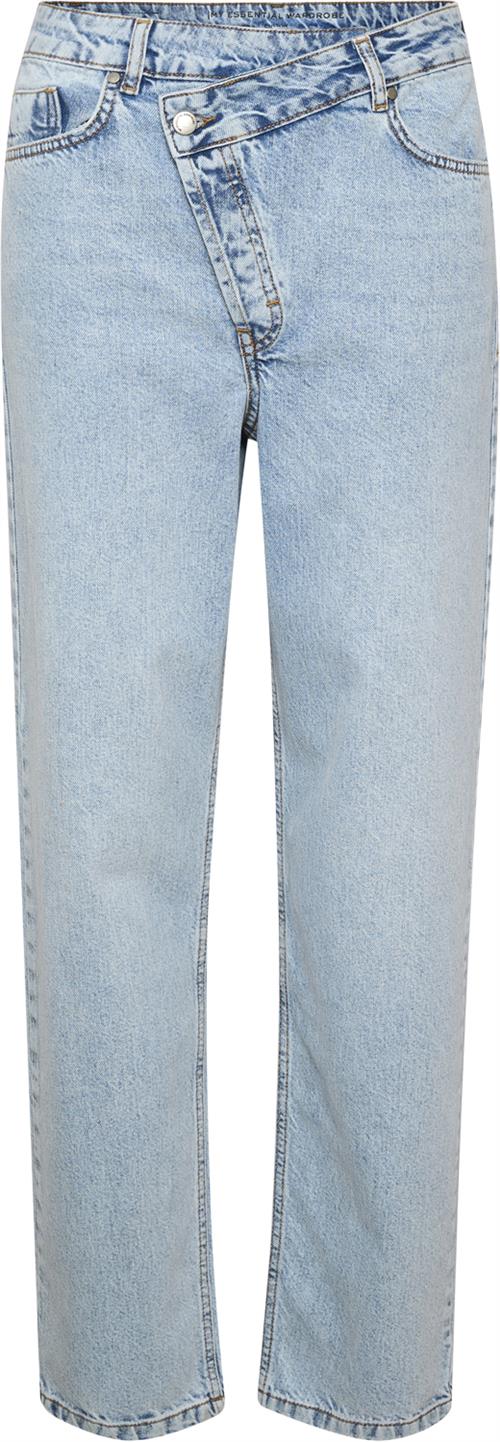 Se My Essential Wardrobe Mwlouis Wrap 123 Wide Y Kvinde Light Blue Retro Wash Straight Jeans Str 29 - hos Magasin ved Magasin