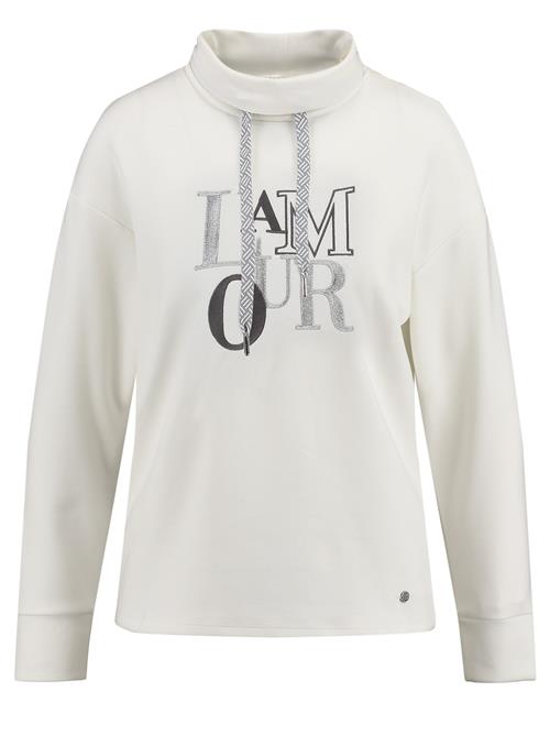 Se Key Largo Sweatshirt ' AMORE '  creme / grå ved About You