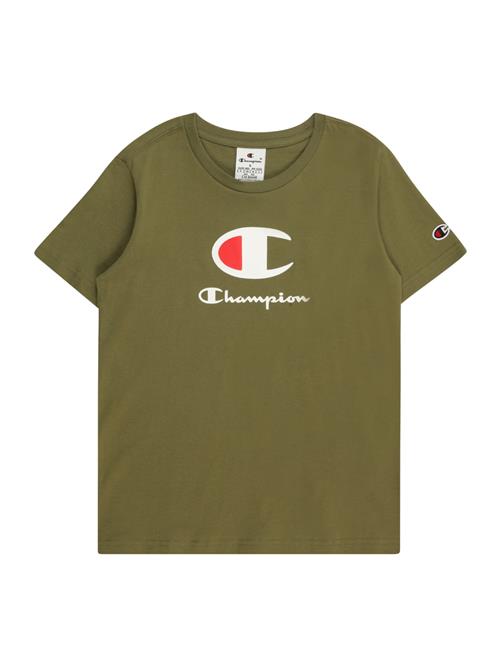 Se Champion Authentic Athletic Apparel Shirts  oliven / rød / hvid ved About You