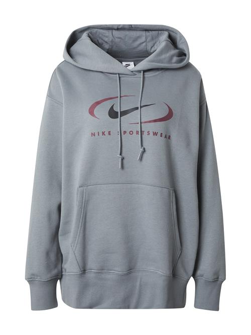 Nike Sportswear Sweatshirt 'Swoosh'  grå / bordeaux / sort