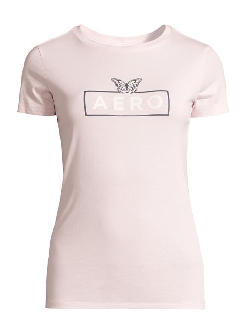 Se AÉROPOSTALE Shirts 'JUN'  lys pink / sort ved About You