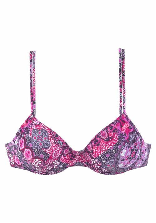 BUFFALO Bikinioverdel  aubergine / pink