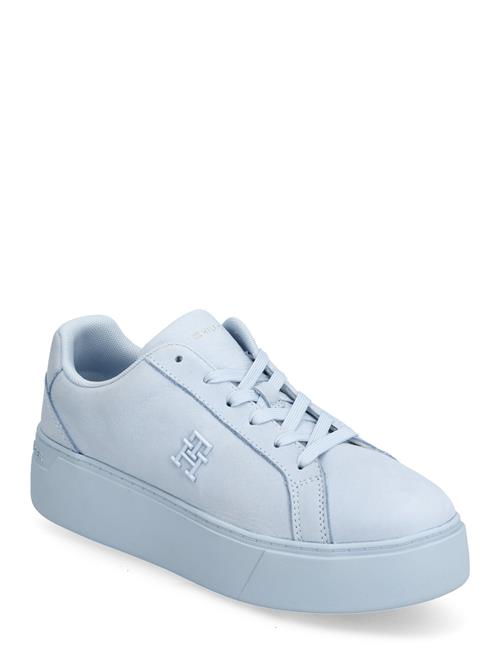 Se Tommy Hilfiger Platform Court Sneaker Nubuck Tommy Hilfiger Blue ved Booztlet