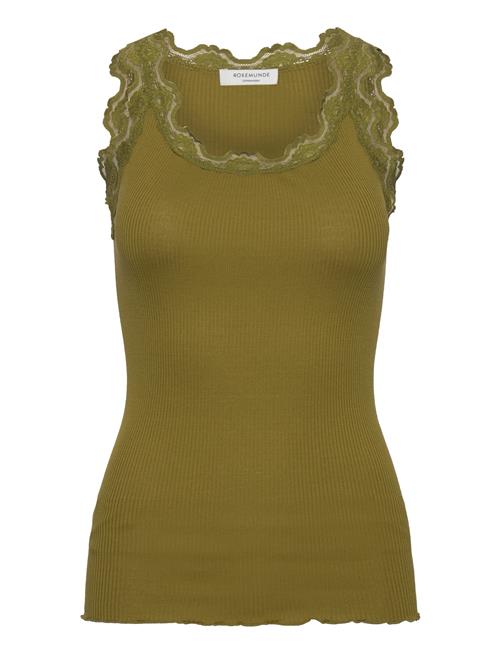 Rwbabette Silk Sl U-Neck Long Lace Rosemunde Green