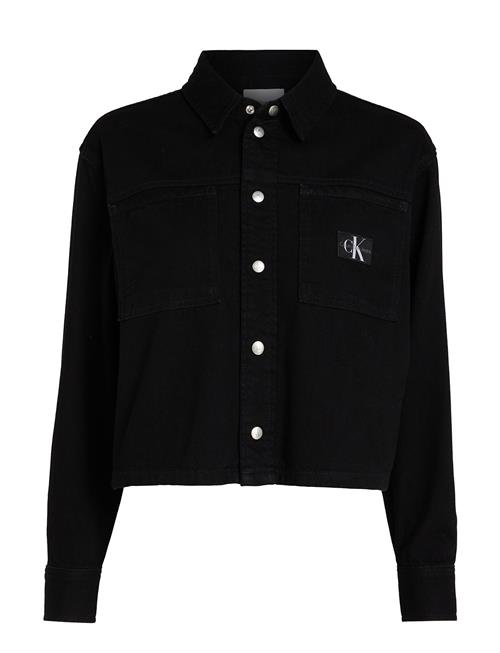 Calvin Klein Jeans Cropped Dad Denim Shirt Calvin Klein Jeans Black