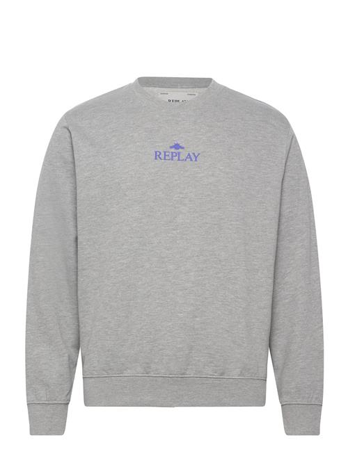 Se Replay Jumper Regular Replay Grey ved Booztlet