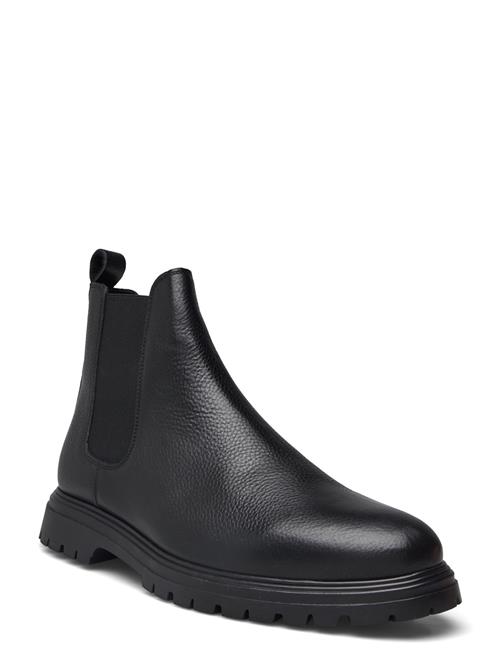 Se Bianco Biagil Chelsea Boot Tumbled Leather Bianco Black ved Booztlet