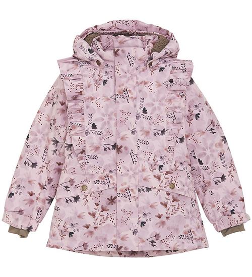 Se En Fant Vinterjakke - Burnished Lilac m. Blomster ved KidsWorld