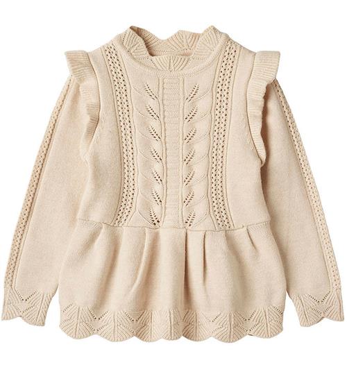 Se Fliink Bluse - Strik - Viskose - Alilly Peplum - Sandshell ved KidsWorld