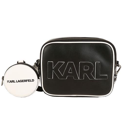 Karl Lagerfeld Skuldertaske m. Pung - Sort m. Hvid