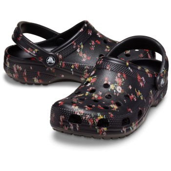 Crocs Classic Ditsy Floral Clog Sort blomstret US M6/W8 (EU 38-39)