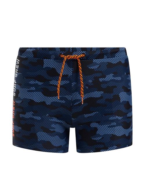 WE Fashion Badeshorts  koboltblåt / mørkeblå / hvid