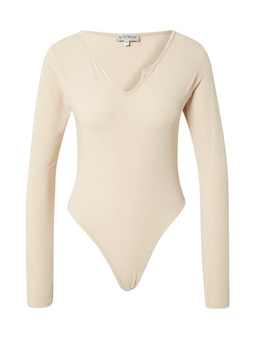 In The Style Shirtbody 'OLIVIA'  beige