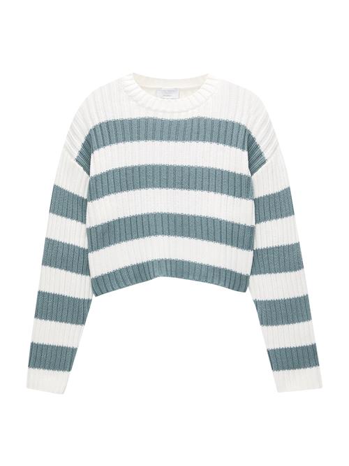 Pull&Bear Pullover  lysegrøn / hvid