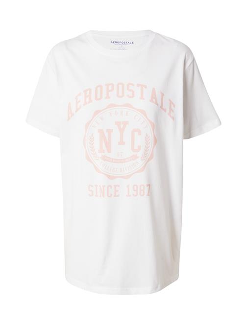 AÉROPOSTALE Shirts  lyserød / hvid