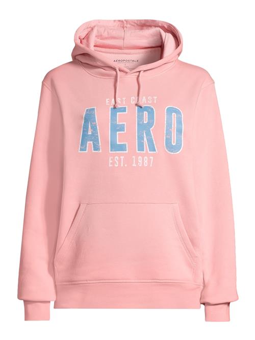 Se AÉROPOSTALE Sweatshirt  blue denim / lyserød / hvid ved About You