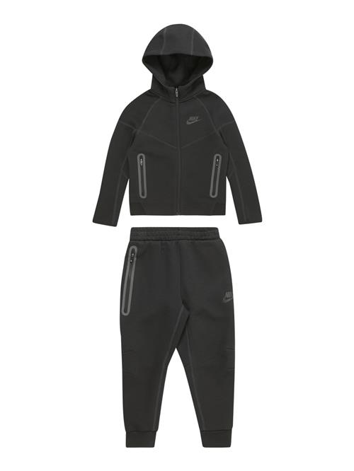 Nike Sportswear Joggingdragt 'TECH FLEECE'  grå / sort