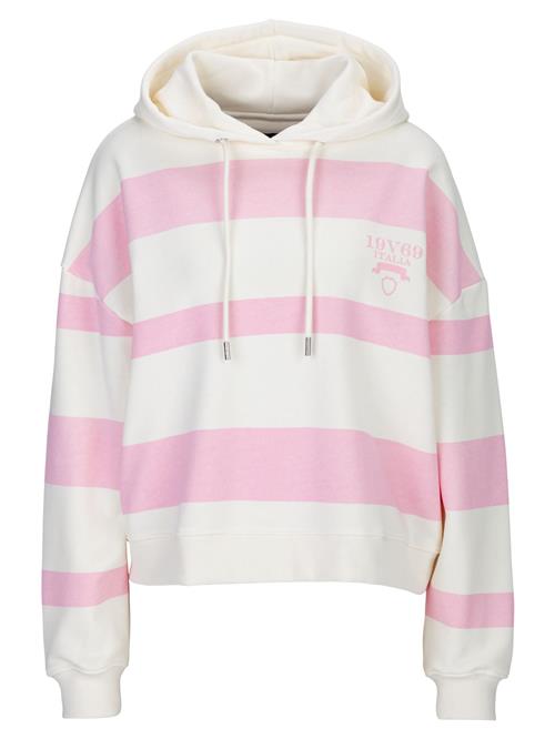 19V69 ITALIA Sweatshirt 'Sakura'  lys pink / hvid