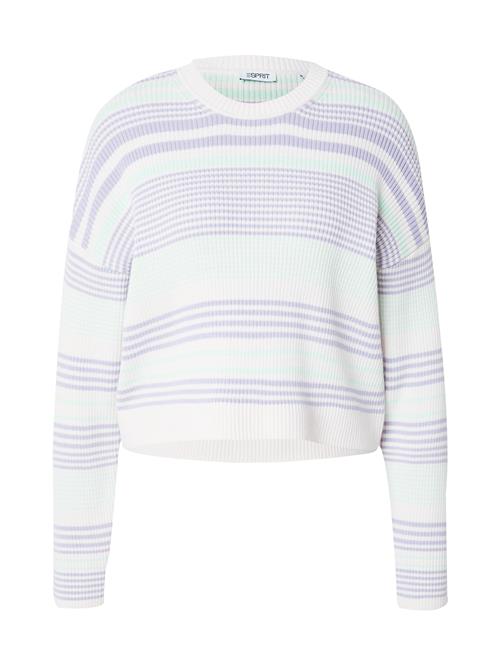 ESPRIT Pullover  lysegrøn / lilla / hvid