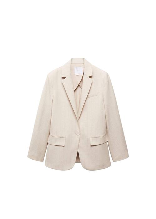 Se MANGO Blazer 'Gina'  sand / grå ved About You